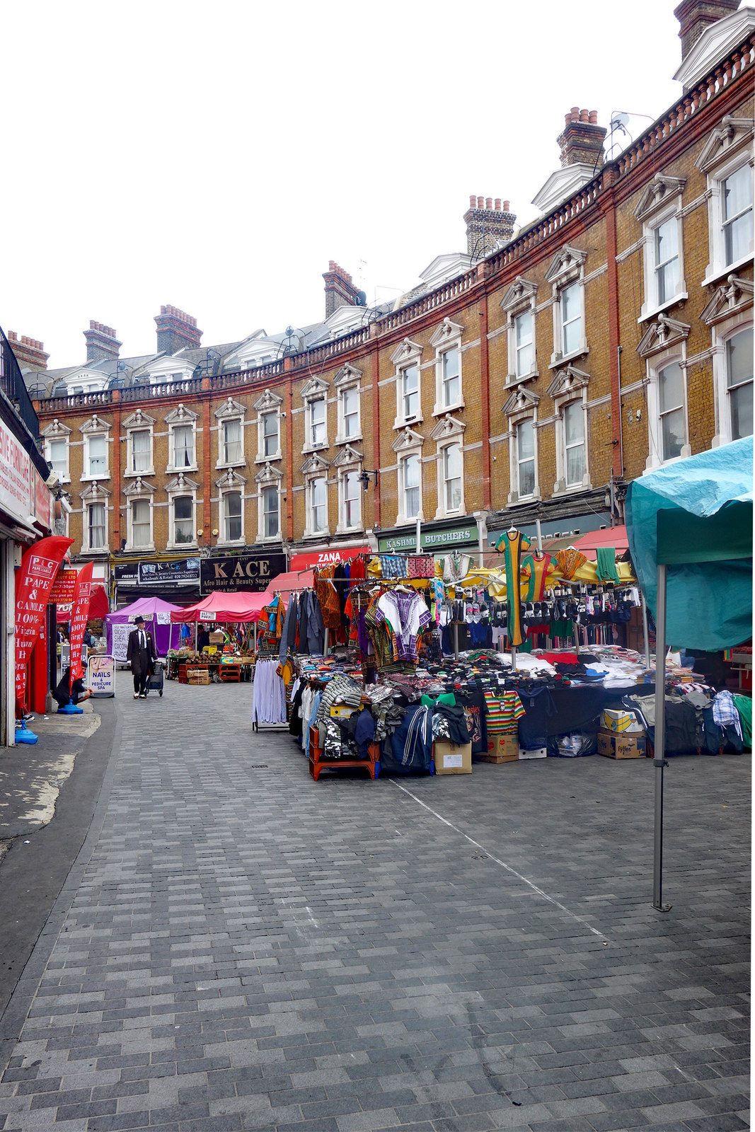 Market stalls on Electric Avenue in Brixton