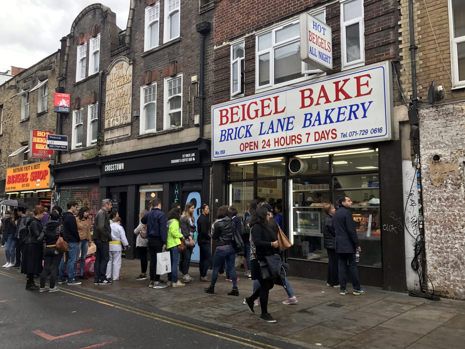 Beigel Bake shopfront on Brick Lane