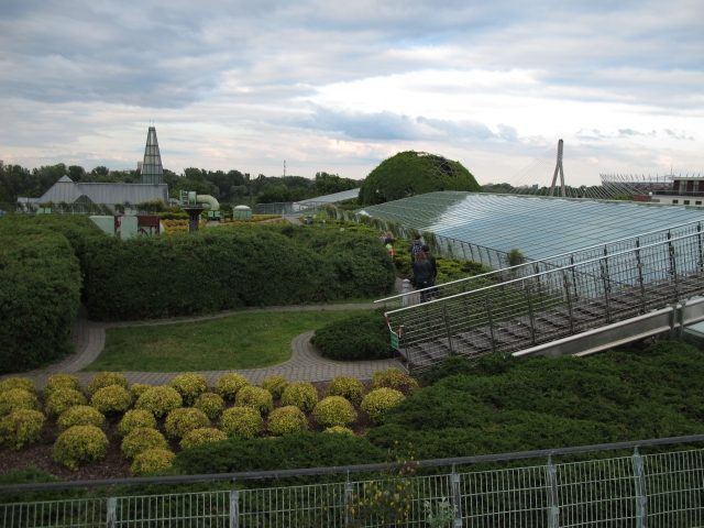 BUW (Biblioteka Uniwersytecka) rooftop garden in Powiśle