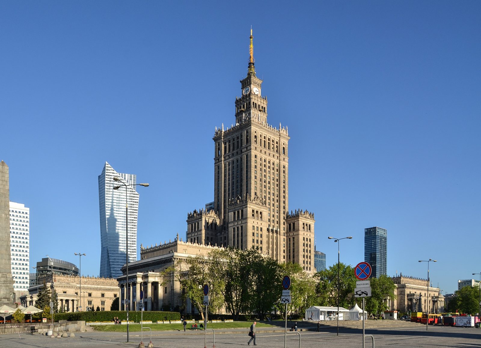 The Pałac Kultury i Nauki, the 237m Stalin-era tower in central Warsaw
