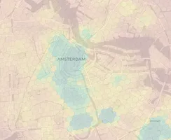 Amsterdam neighborhood heatmap