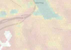 Belgrade neighborhood heatmap