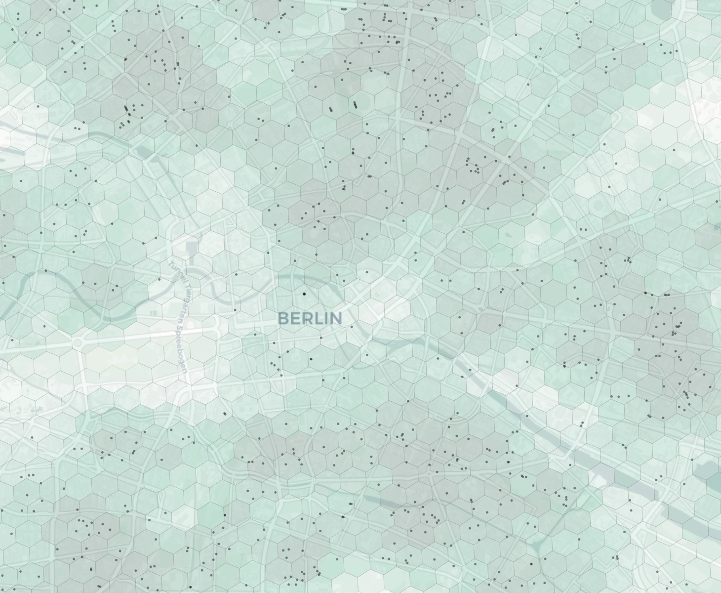 Berlin Family heatmap -- neighborhood scores