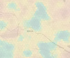 Berlin neighborhood heatmap