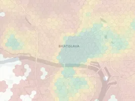 Bratislava neighborhood heatmap