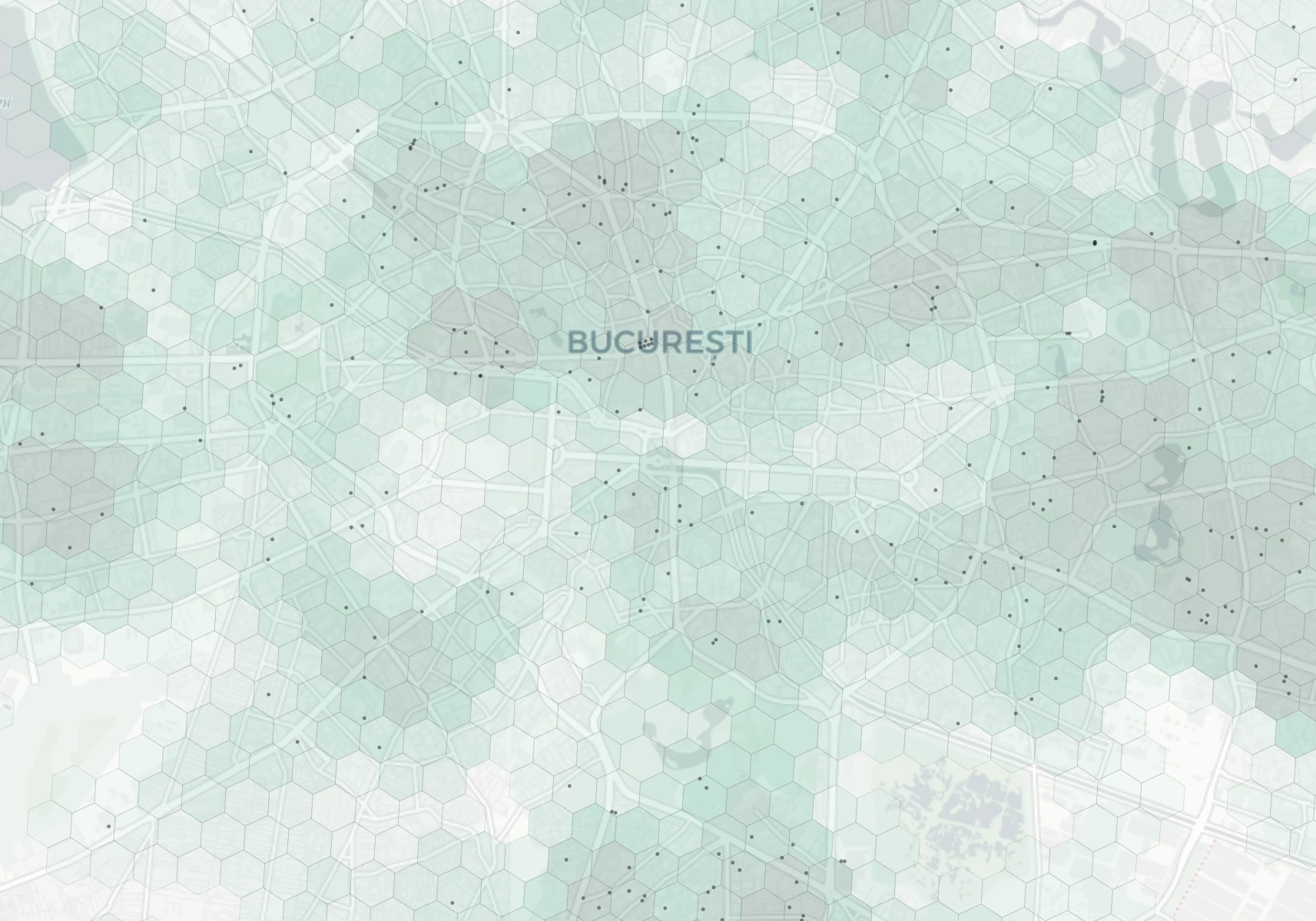 Bucharest Family heatmap -- neighborhood scores