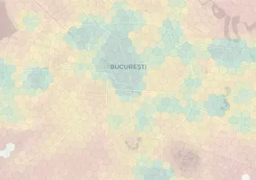 Bucharest neighborhood heatmap