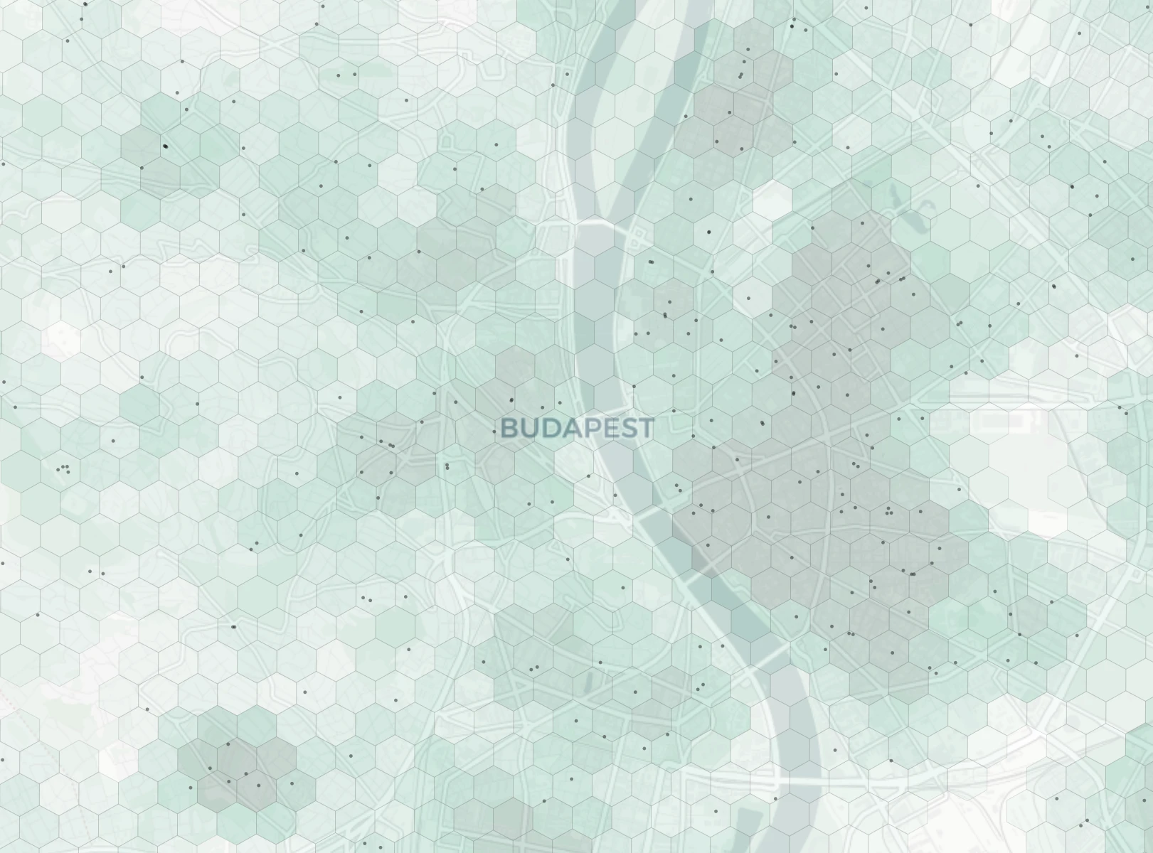 Budapest Family heatmap -- neighborhood scores