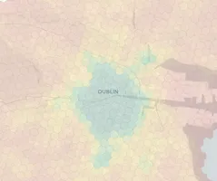 Dublin neighborhood heatmap