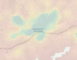 Frankfurt neighborhood heatmap
