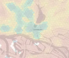 Hamburg neighborhood heatmap