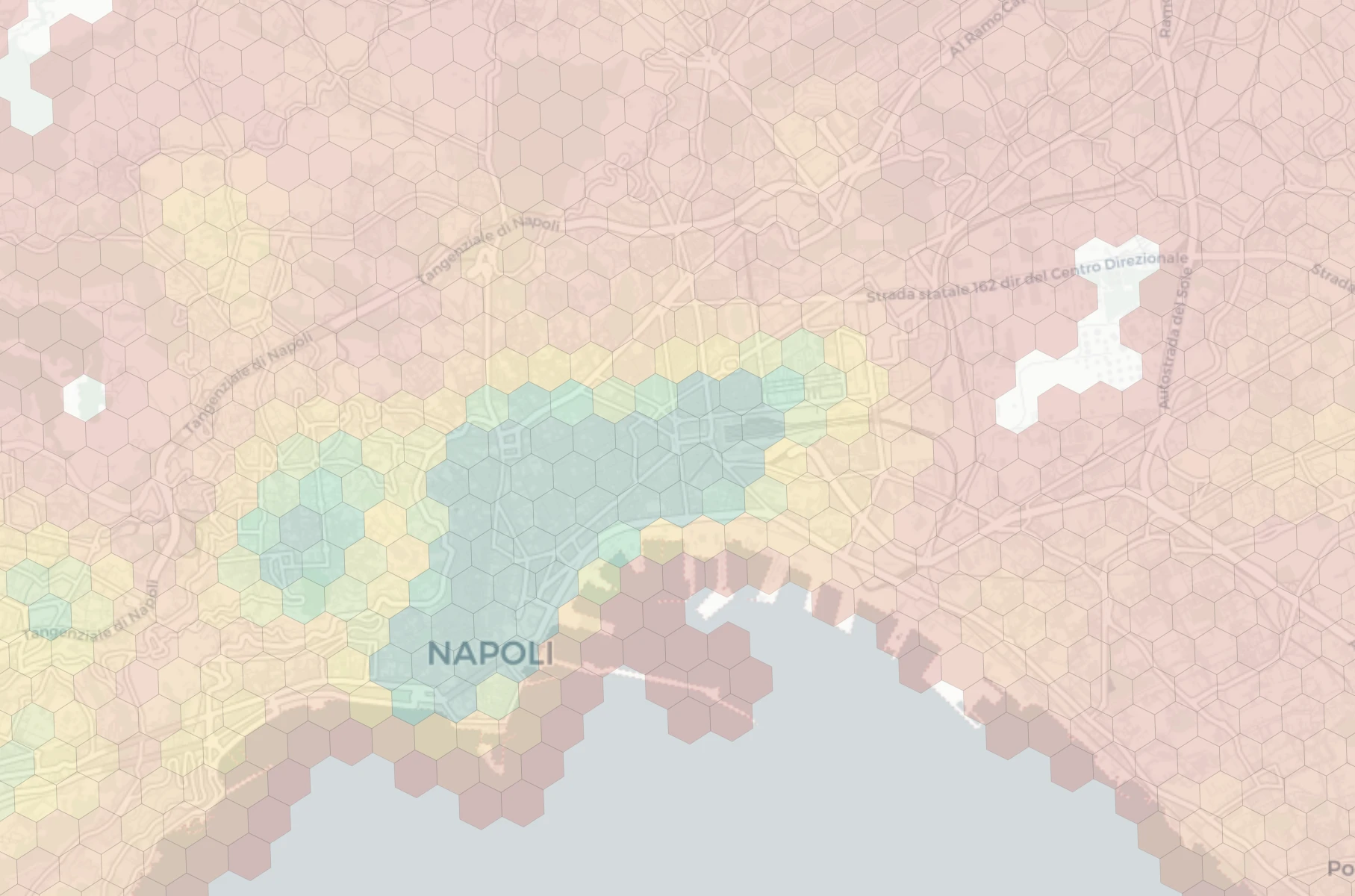 Naples neighborhood livability heatmap