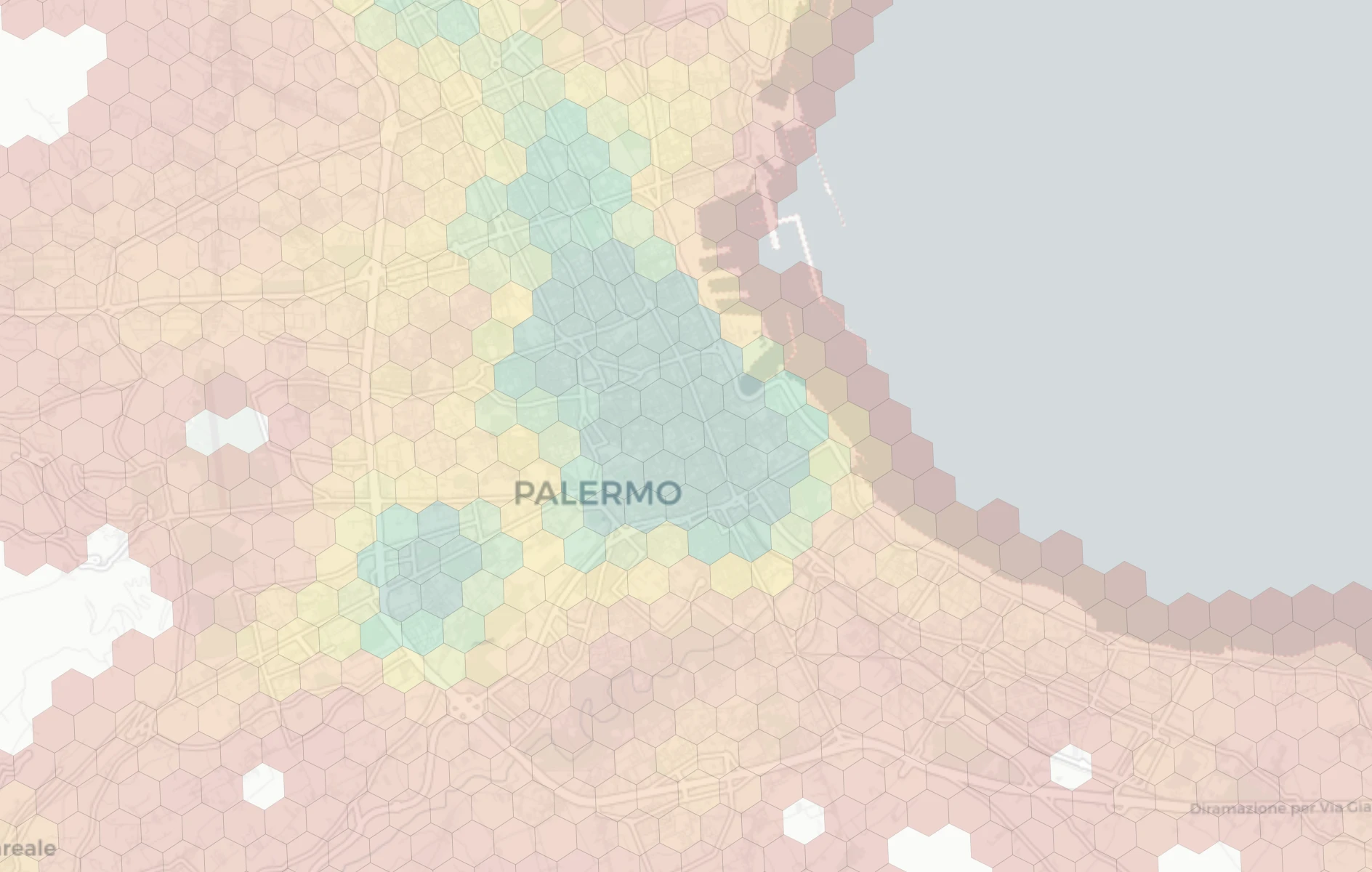 Palermo neighborhood livability heatmap