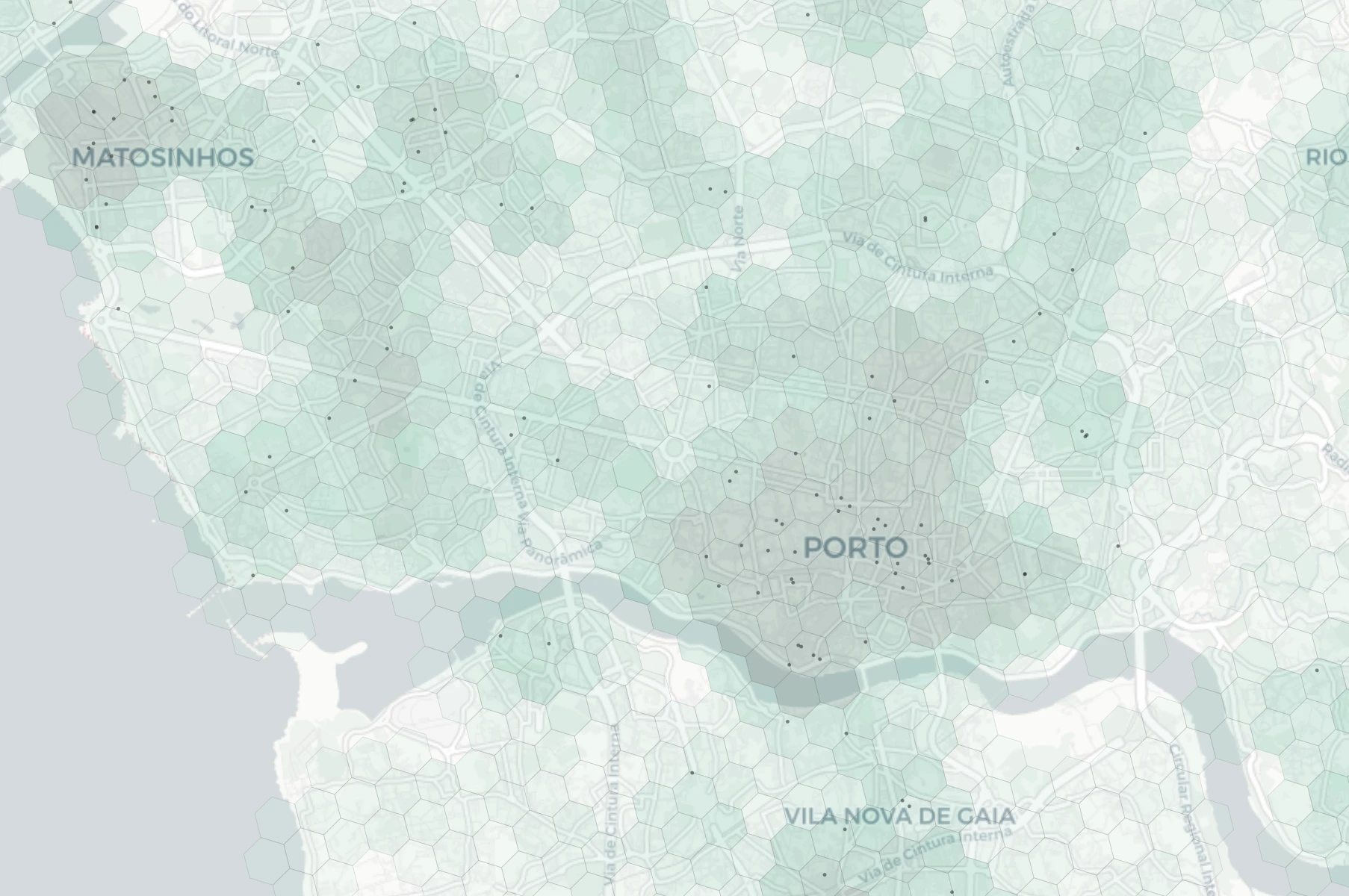 Porto Family heatmap -- neighborhood scores