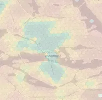 Stockholm neighborhood heatmap