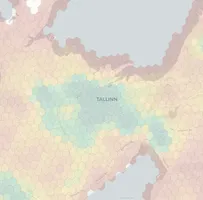 Tallinn neighborhood heatmap