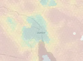 Zurich neighborhood heatmap